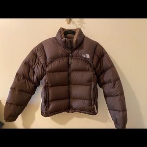 TheNorth Face Womens XS Brown Nuptse Down Jacket Coat